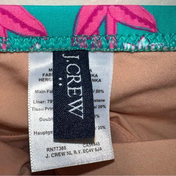 J. Crew Smocked One Piece Swimsuit Turquoise and Pink Size XS - Picture 4 of 14